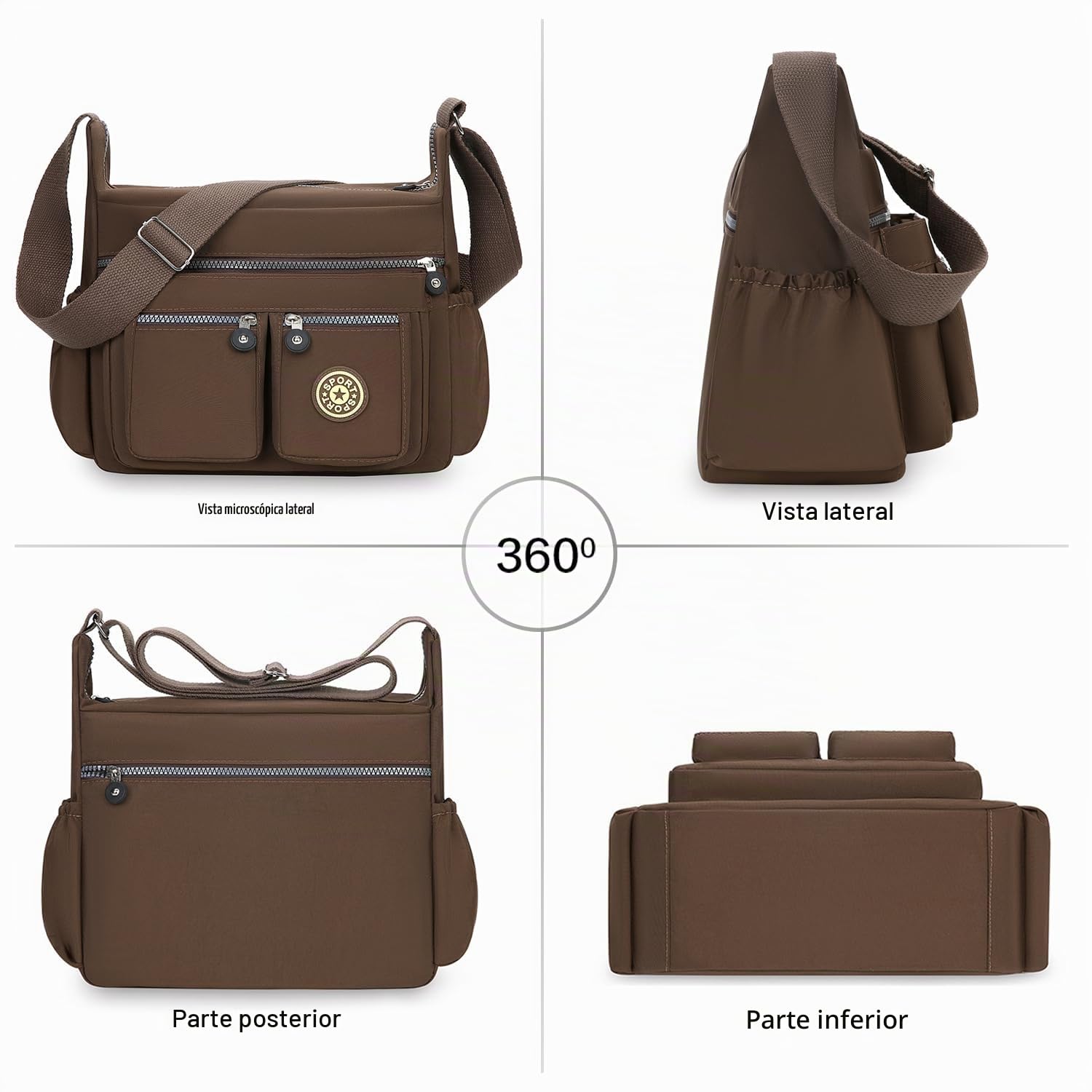 Crossbody Bags for Women Roomy Shoulder Bag Multi Pocket Crossbody Purse for Wom