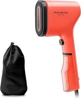 Rowenta Pure Pop, Steam Iron 1300 W for Travel, Coral | Continuous Steam 20 g/min, Iron & Purify, Removes Lint, Reversible Heads, Removes up to 99.99% of Viruses, DR2022