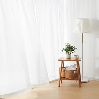 Kumori Lace Curtain, Invisible from Outside, Non-See-through, UV Protection, Washable, Adjuster, Hook, Width 39.4 x Length 30.7 inches (100 x 78 cm), Set of 2