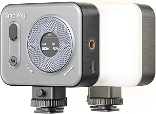 SMALLRIG P96 Pro Mini LED Video Light, Portable Photography Camera Light | Bi-Color 2500-6500K CRI95+, 1500mAh, LCD Screen, 5 Effects, Cold Shoe Fill Light Accessories for Content Creator, Streaming
