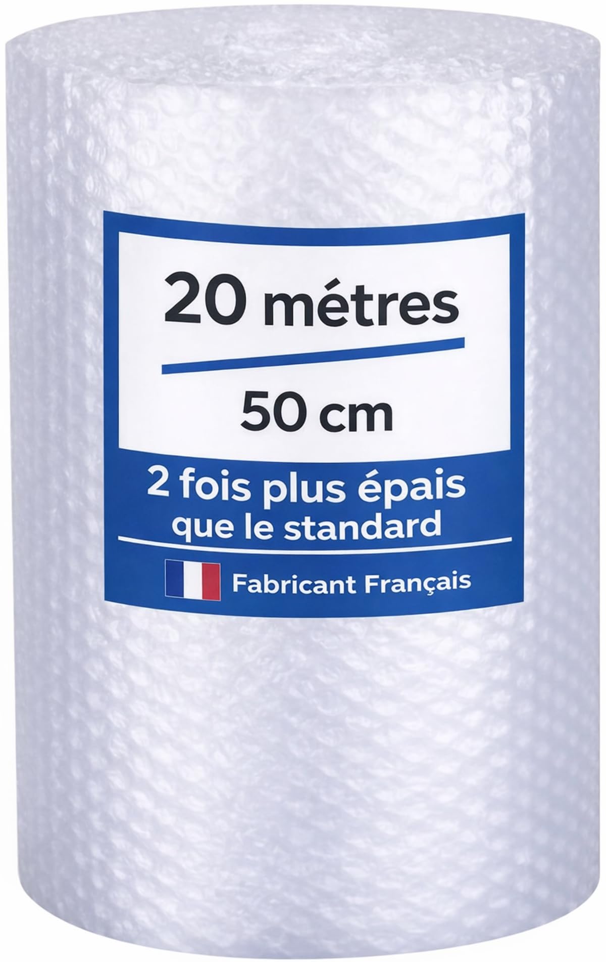 Bubble Wrap Roll - 20 m x 50 cm - 2x Thicker - Bubble Wrap | French Manufacturer