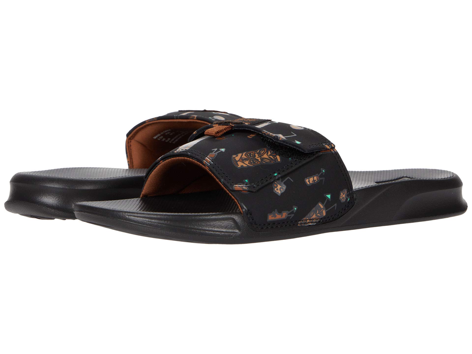 Reef Men's One Slide Sandals/Flip Flops Black