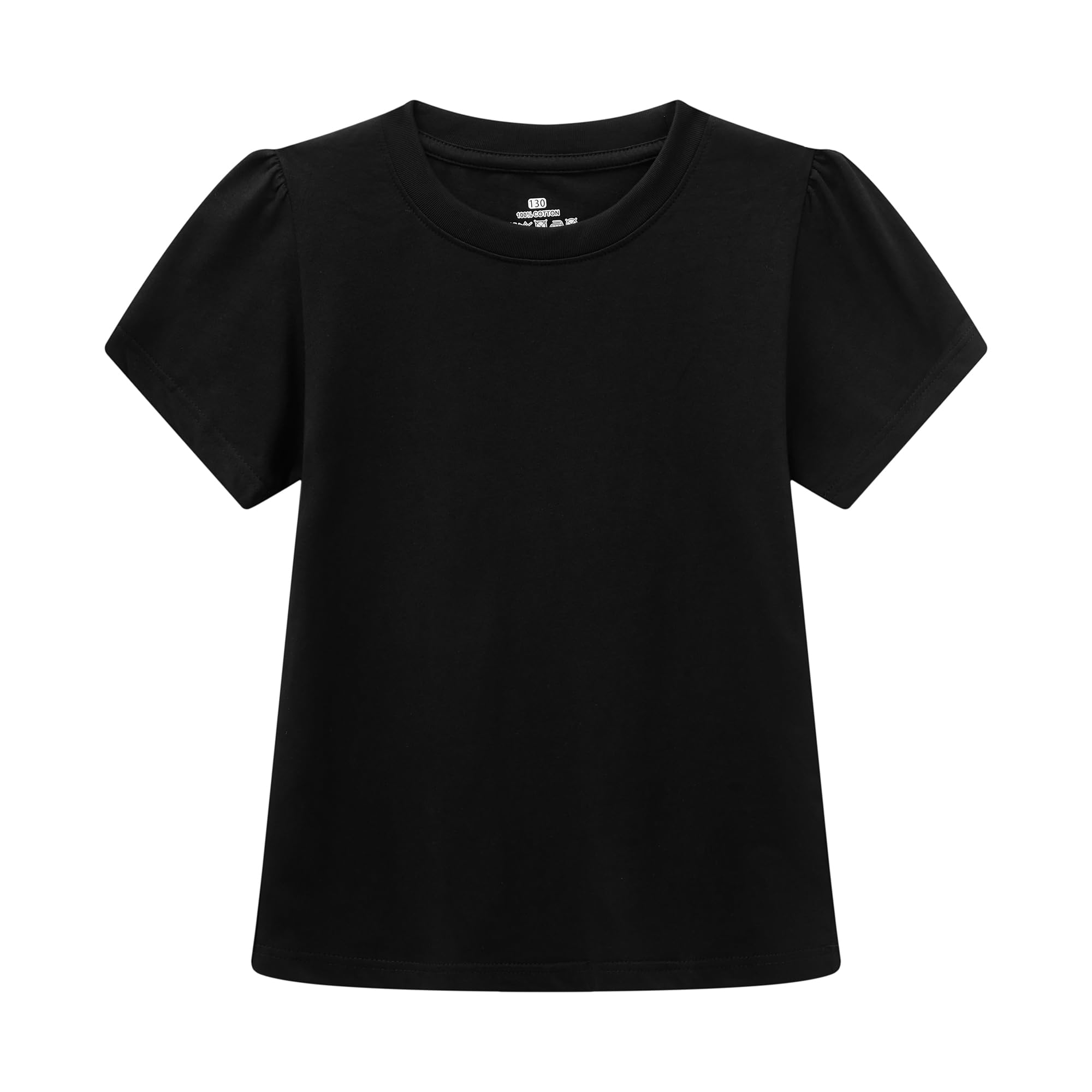 Family Feeling Girl Tshirts Short Sleeve Crewneck Kids T-Shirts Top Tee