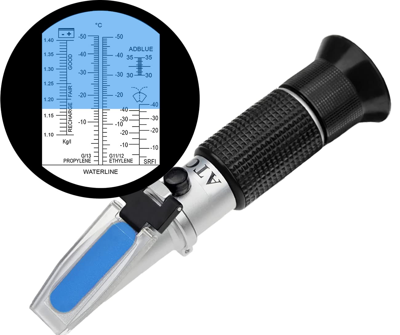 4-in-1 Antifreeze Refractometer -50 ℃ -0 ℃ Ethylene Glycol, -50 ℃ -0 ℃ Propylene