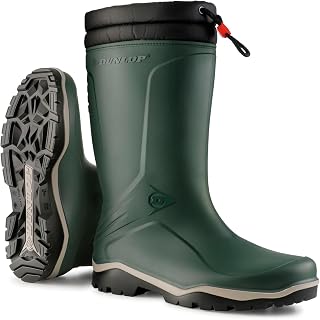 Dunlop Blizzard Snow Boots, Lined Winter Wellies, Heritage Green, UK 12