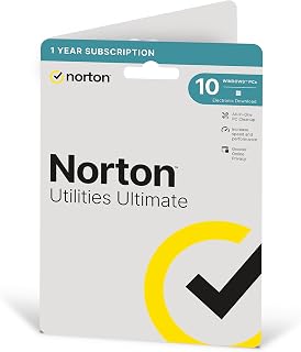 Norton Utilities Ultimate 2025 | 10 Devices and ‎12 Month Subscription ‎for Windows PC | 1 User | Activation Code by Post 2025 Latest Version