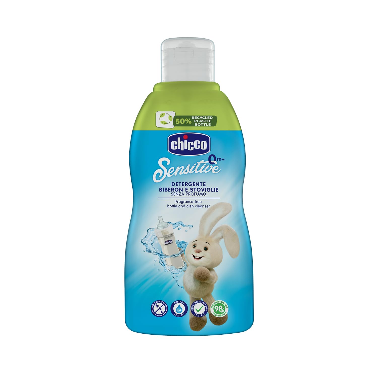 Chicco Baby Bottle Cleaner, Dummies and Tableware, 300 ml, Without Dyes and Frag