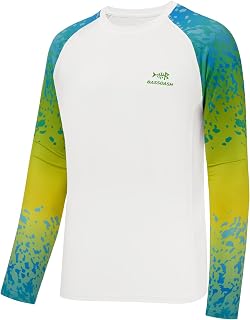 Bassdash Men's Long Sleeve T-Shirt Performance Camouflage T-Shirt with 50 UPF Sun Protection Quick Dry