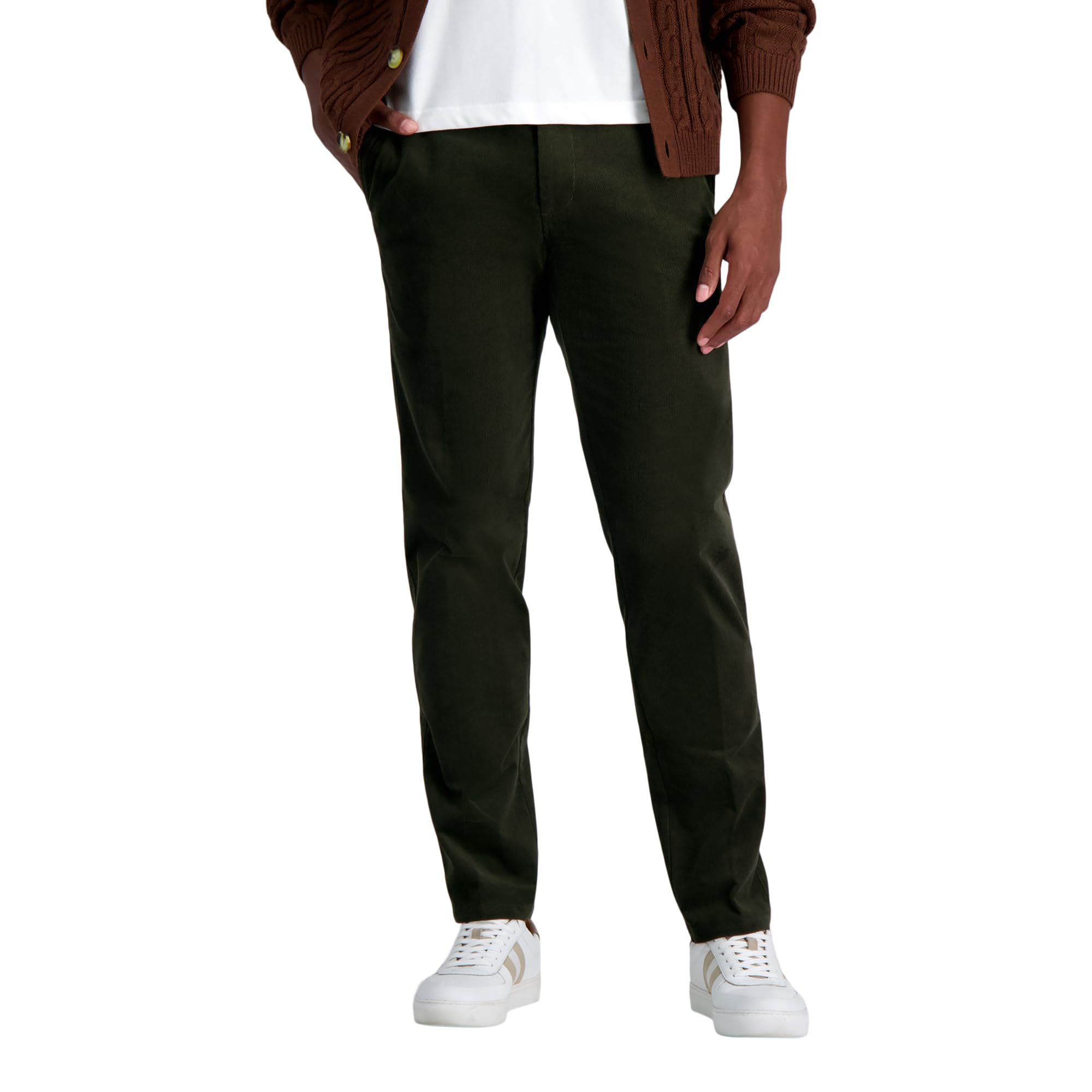 Haggar Men’s Straight Fit Premium Stretch Corduroy Pant