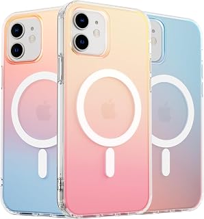 ORNARTO Funda Magnética para iPhone 11 Cambiante Atardecer