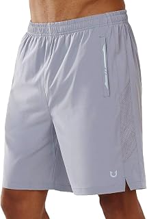 NORTHYARD 5" Athletic Running Shorts Workout Gym Tennis Quick Dry Active Workout Shorts with Zipper Pockets
