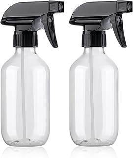 Teyssor Spray Bottles Water Spray Bottle 2 Packs- BPA Free -10 oz/300 ml Plastic Refillable Containers Fine Mist Small Spray Bottle with Adjustable Nozzle for Hair, Cooking, Cleaning