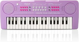 Keyboard Piano for Kids, BIGFUN 37 Keys Toddler Piano Instrument Toy,Purple | Kids Electronic Multifunction Music Educational Keyboard Toy for 3-7 Year Old Girls and Boys