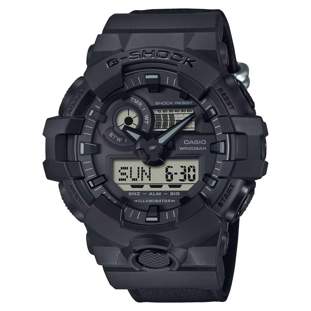Casio G-shock GA-700BCE-1AER Men's Sports Quartz Watch with Black Fabric Strap R