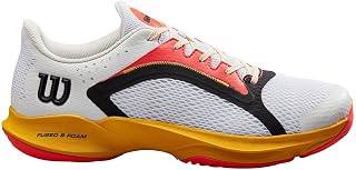 Wilson Hurakn 2.0, Men's Paddle Shoes, White Old Gold Fiery Coral