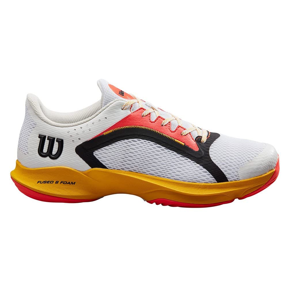 Wilson Hurakn 2.0, Men's Paddle Shoes, White Old Gold Fiery Coral