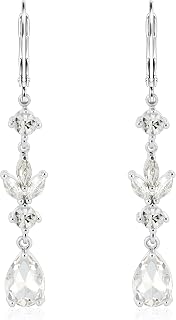 ALEXCRAFT Boucles D'Oreilles Pendantes Argenté Doré Zircon