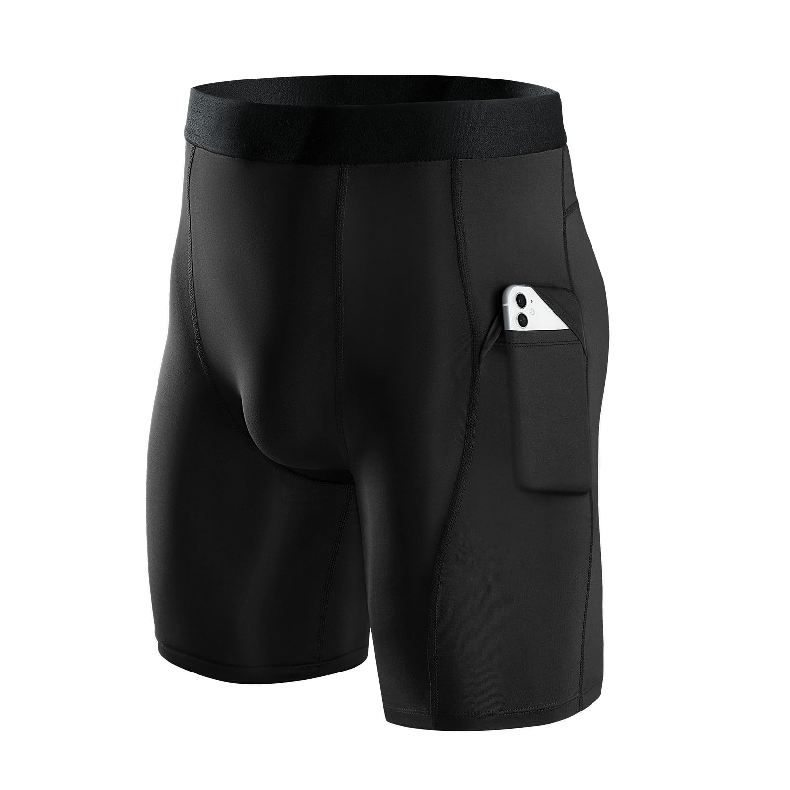 Niksa 3 Pieces Running Tights Men Short Shorts Basic Compression Men Shorts Work