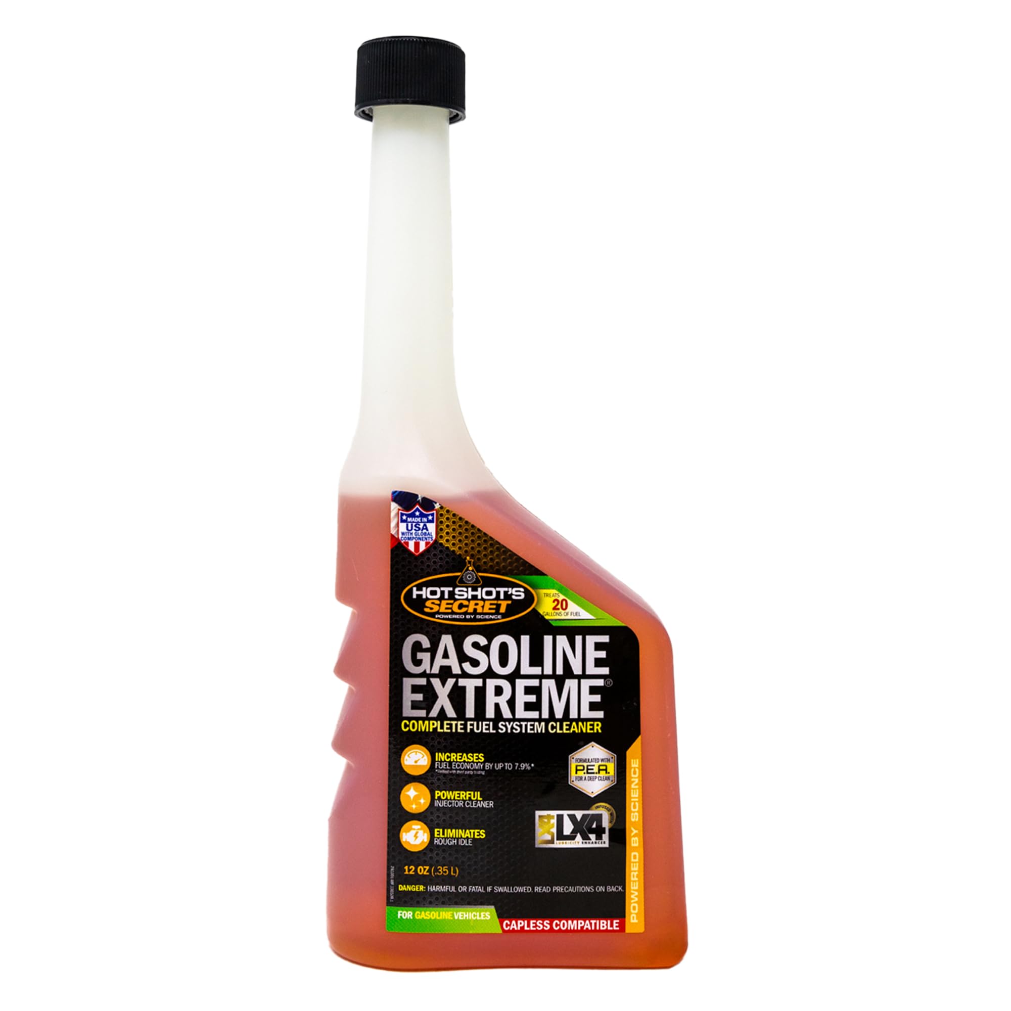 Hot Shot's Secret Gasoline Extreme Fuel Additive, 12 oz | Treats 20 gallons