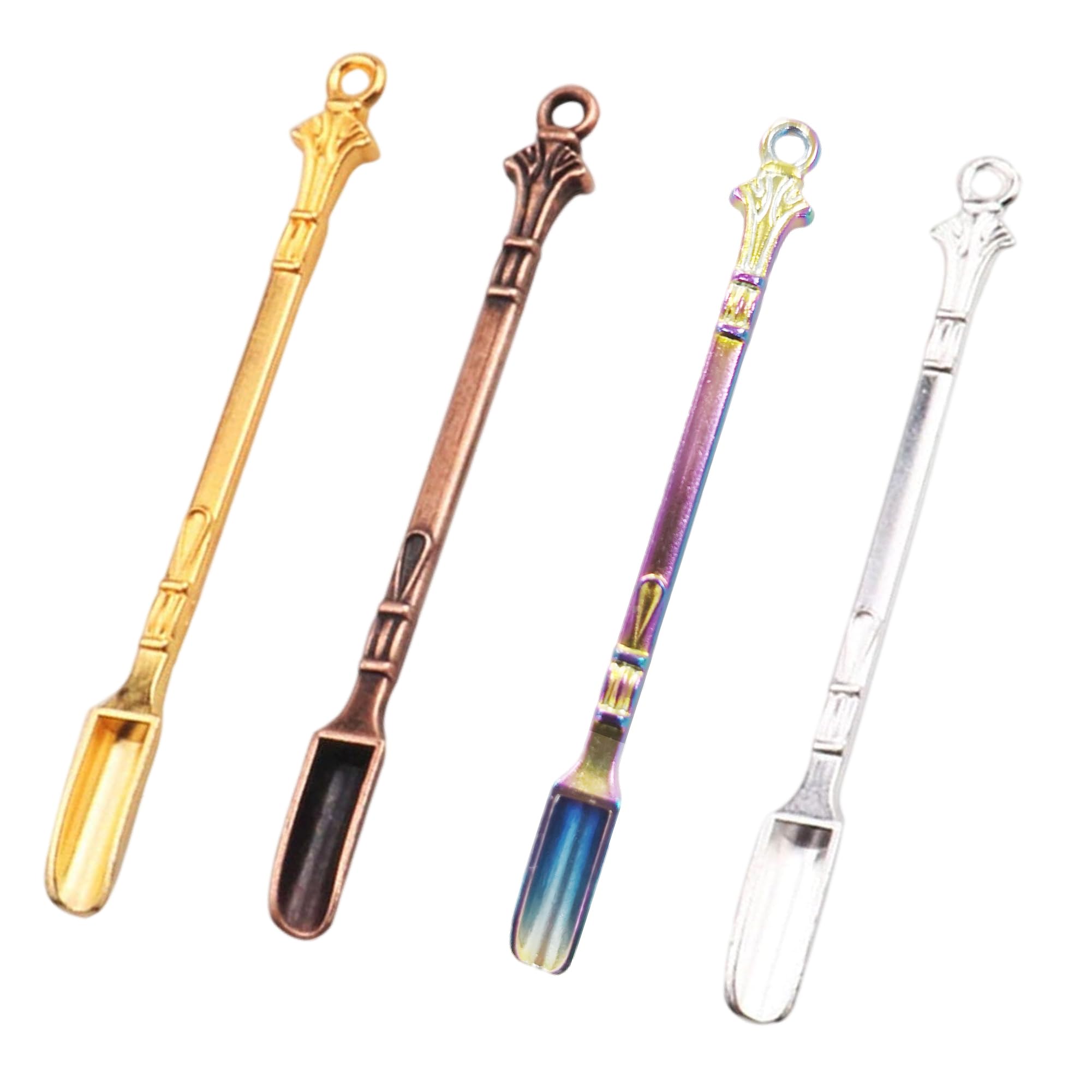 Mini Spoon Metal Medicine Spoon Shovel,Mini Shovel Home Supplies Pendants Neckla