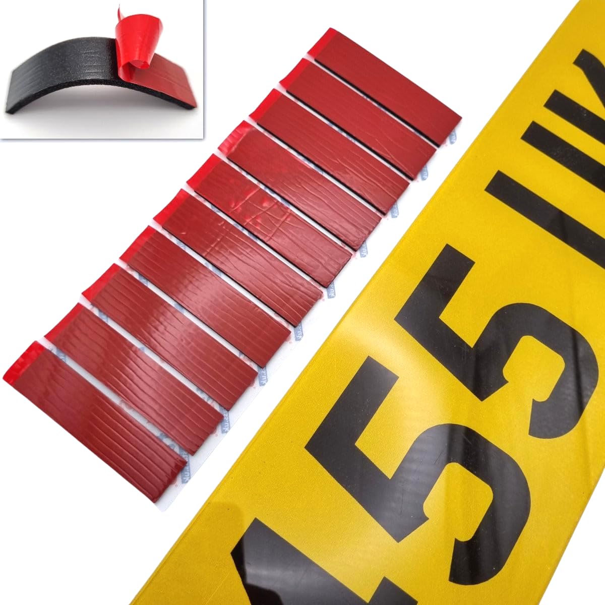 STASS "XTRA-THICK" Number Plate Sticky Pads, Heavy Duty, Extra Strong Double Sid