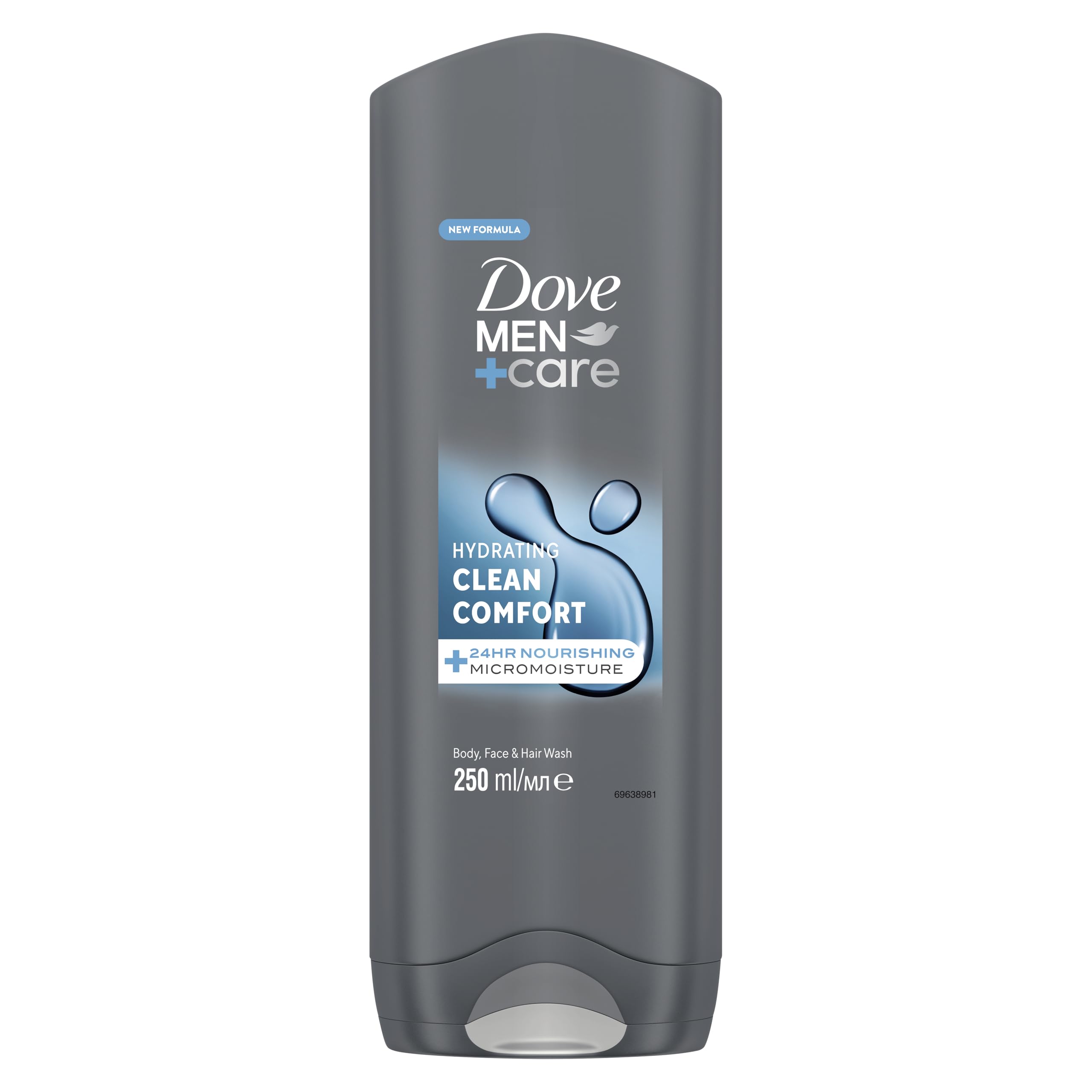 Dove Men+Care Hydrating Clean Comfort Men's 3-in-1 Hair, Face and Body Wash Body