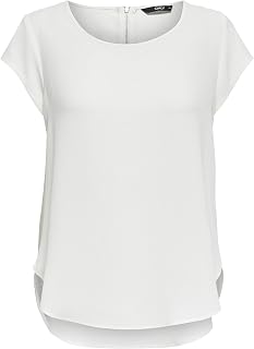 Only Onlsilvery S/S V Neck Lurex Top Jrs Noos Women's Top