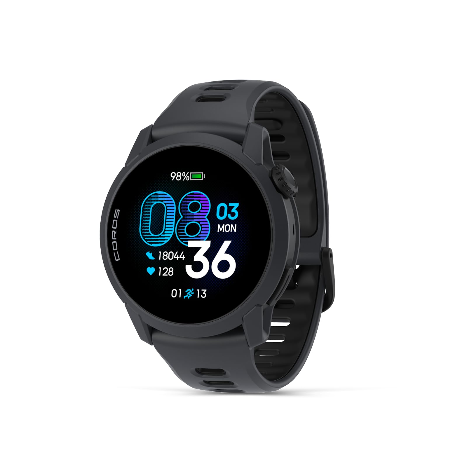 COROS PACE 4 Ultralight Sport GPS Watch for Run- Black Silicone, Standard | 1.2"