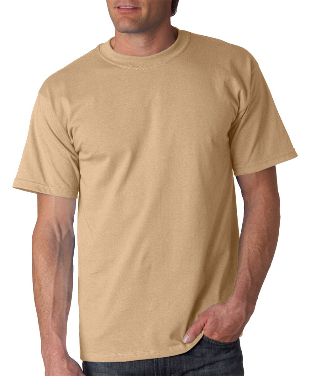 Gildan Men's Ultra Cotton Crew Neck Short Sleeved T Shirt Top Classic Item Men's