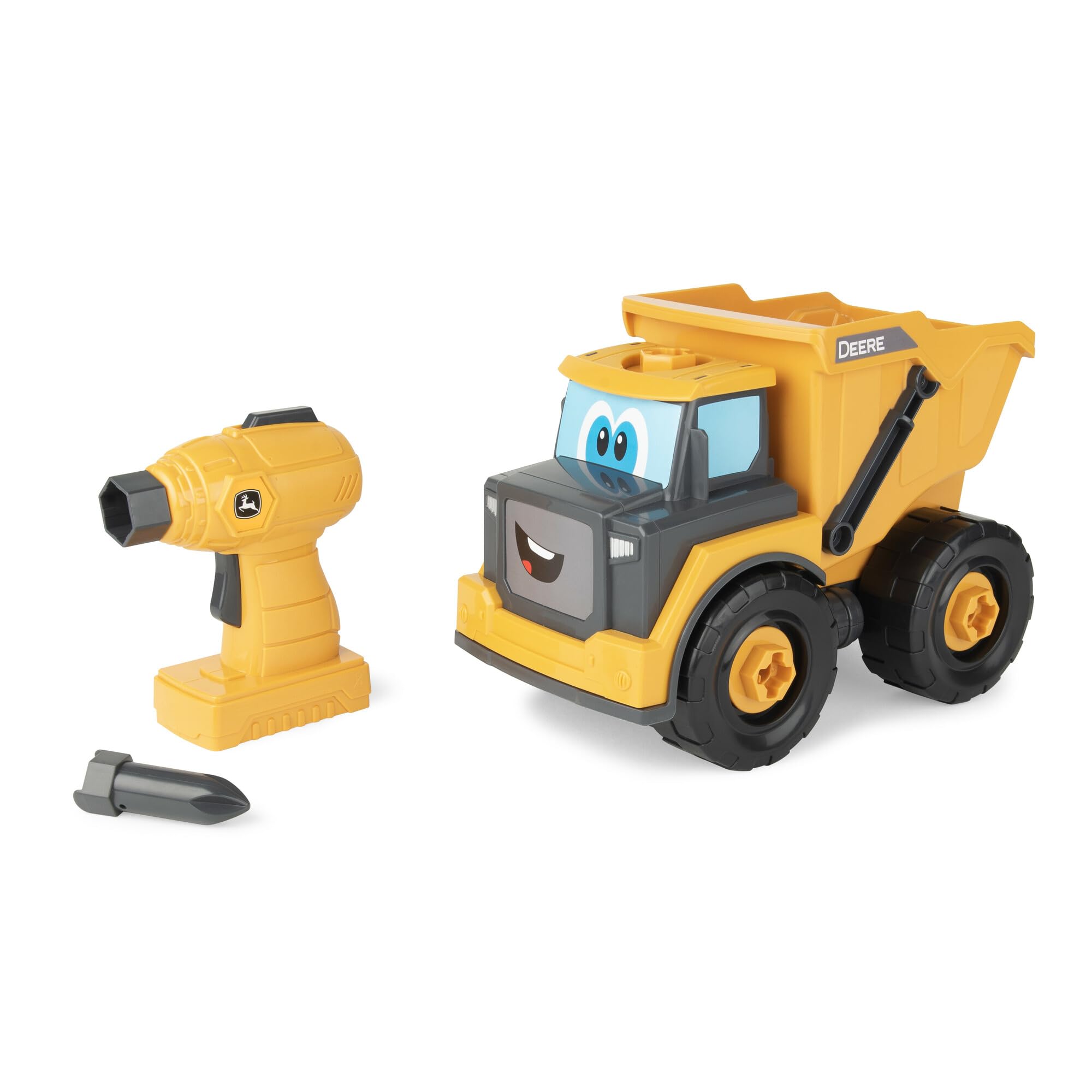 Build-A-Buddy John Deere Dump Truck Toy - Buildable Dump Truck Take Apart Toys w