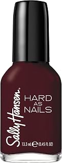 Sally Hansen Hard as Nails, Garnet Attention, Long Lasting, Chip Resistant, Opaque, Shiny Red Nail Polish