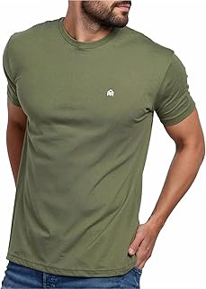 INTO THE AM Mens Soft Cotton Blend Crew Neck T Shirt S - 4XL Athletic Fit Solid Color Casual T Shirt for Men
