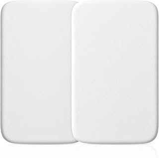 Sasma Home - Pack of 2-100% Jersey Cotton Crib Next2Me Fitted Sheets - Next2Me Compatible Crib Fitted Sheet (50x85cm) Pack of 2 White