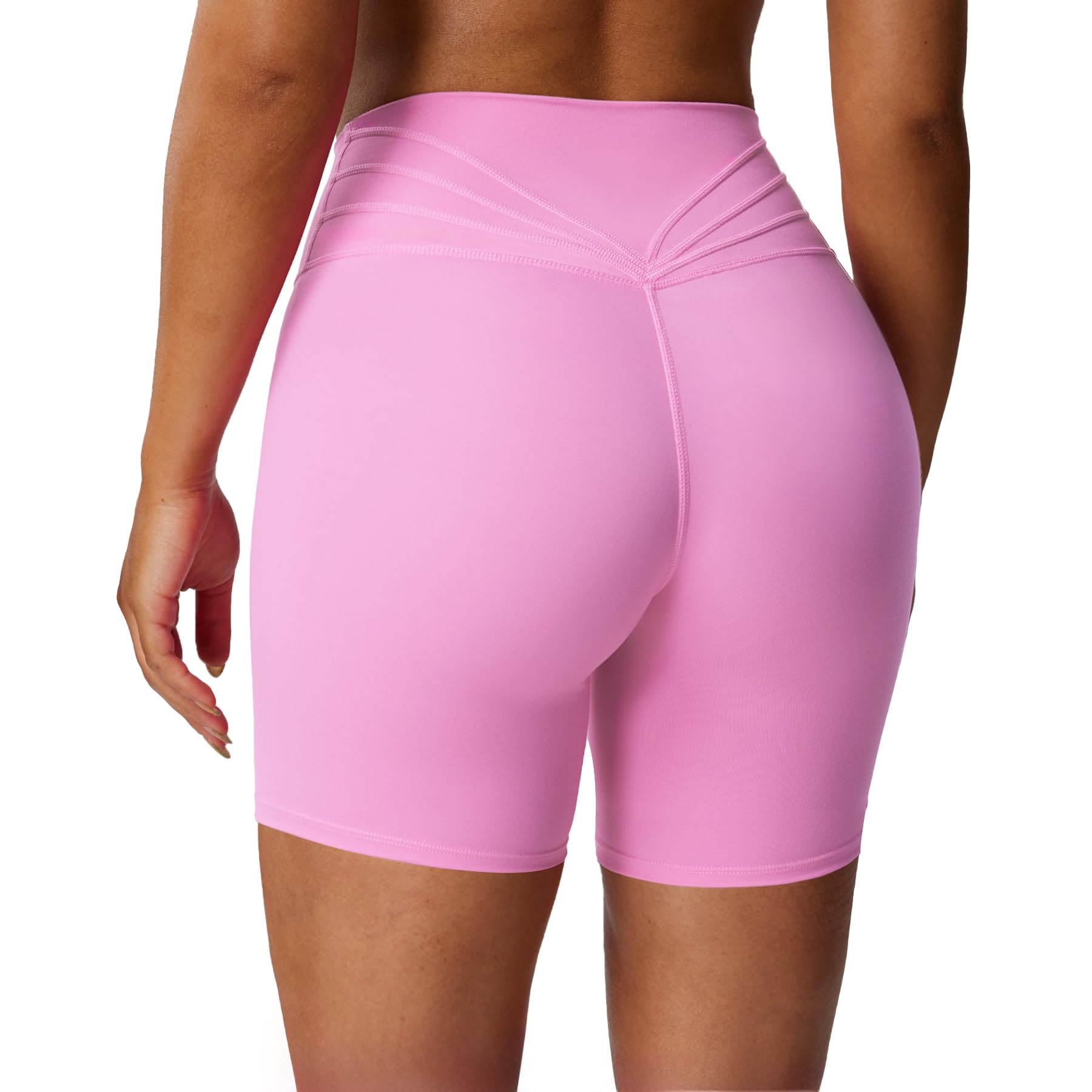 Aoxjox Trinity Workout Biker Shorts for Women Tummy Control High Waist Athletic 