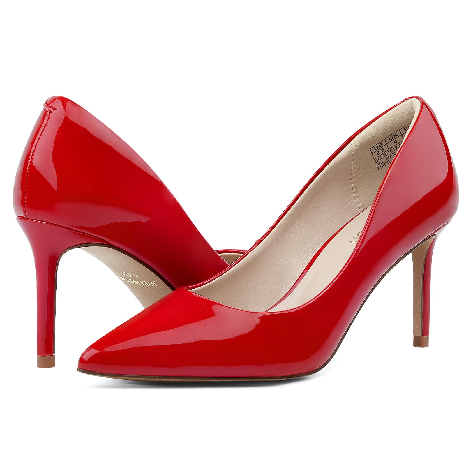 JENN ARDOR Women's Comfortable Stiletto Pumps 3 inch Elegant Gorgeous Closed Poi
