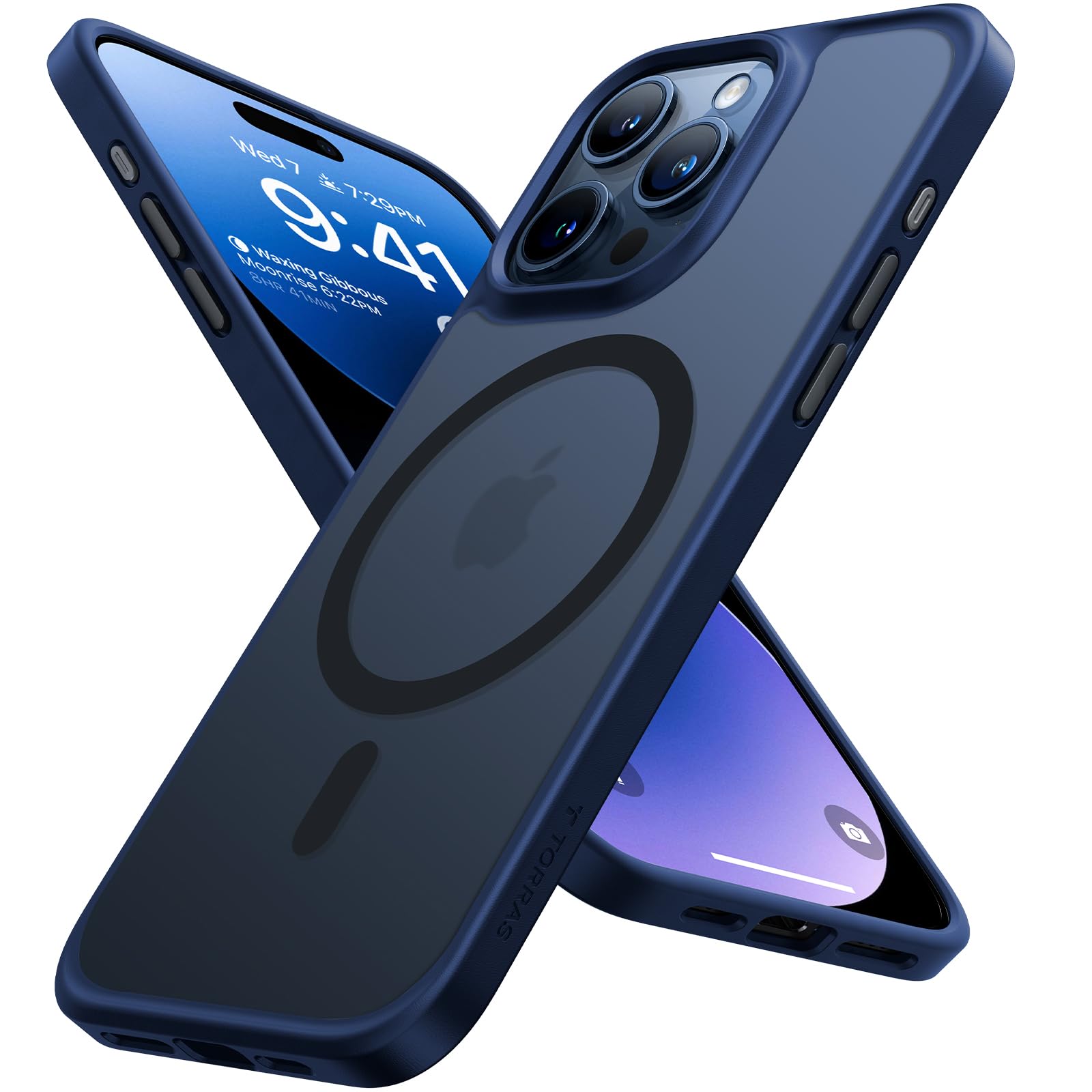 TORRAS Magnetic Shockproof for iPhone 15 Pro Case, [Military-Grade Drop Tested] 