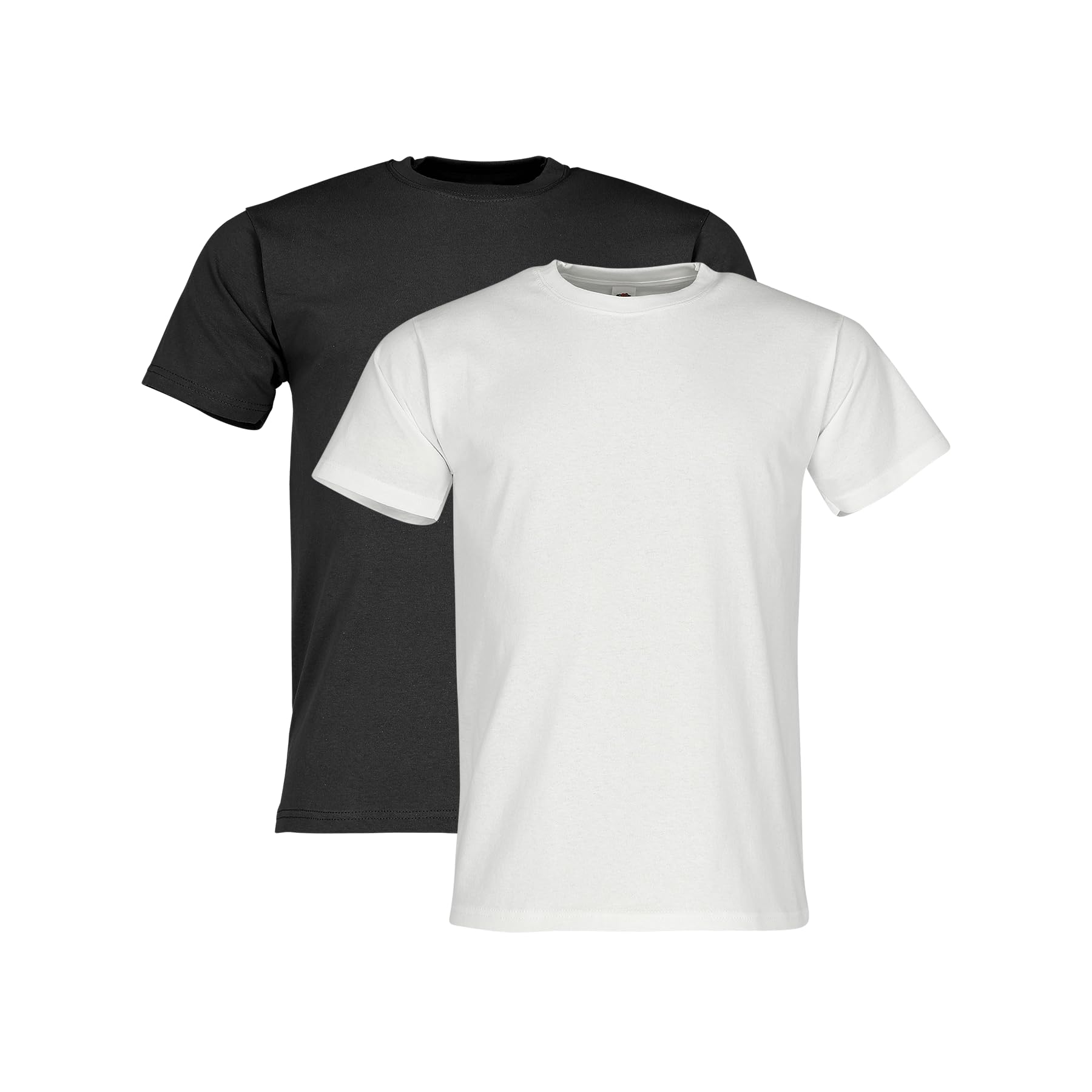 Fruit of the Loom Pack of 2 Heavy Cotton Men's T-Shirt + Free Web-Textilien24 Fa