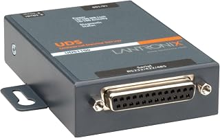 Lantronix UD1100NL2-01 UDS1100 Single-Port Serial to Ethernet Device Server, 10/100Base-TX Fast Ethernet RJ-45, International Power Supply and Adapters