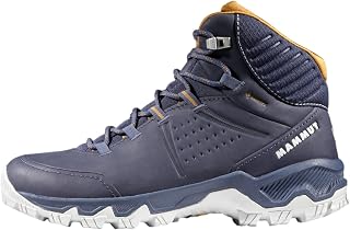Mammut Women’s Nova IV Mid GTX Hiking Shoes, Black, Vibram Sole, 3D Memo Foam, Lightweight Day Hike Comfort