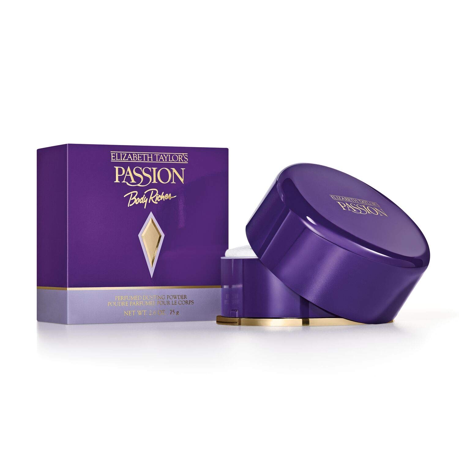 Elizabeth Taylor Passion Body Powder for Women, 2.6 oz | Women's amber floral pe