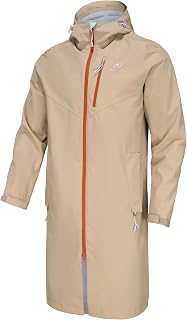 NORDIC OUTLAND Mens Waterproof Breathable Hooded Rain Jacket with Mesh Lining