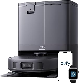 eufy X10 Pro Omni Robot Vacuum Cleaner With Mop, Carpet Detection | Dual Mops with 12mm Auto-Lift, Incredible Suction,AI Obstacle Avoidance, Auto Mop Washing&Drying,Self-Emptying,Self-Refilling