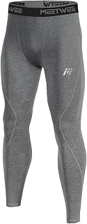 MEETWEE Men's Thermal Underwear Long Johns, Warm Compression Tights Base Layer Bottom Sports Pants Trousers