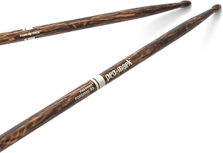 ProMark Classic FireGrain Drumsticks, TX5AW-FG, 5A, Oval Wood Tip, 1 Pair | ProMark FireGrain hickory drumsticks offer heat-tempered durability, balanced feel, controlled rebound and wood-tip articula.