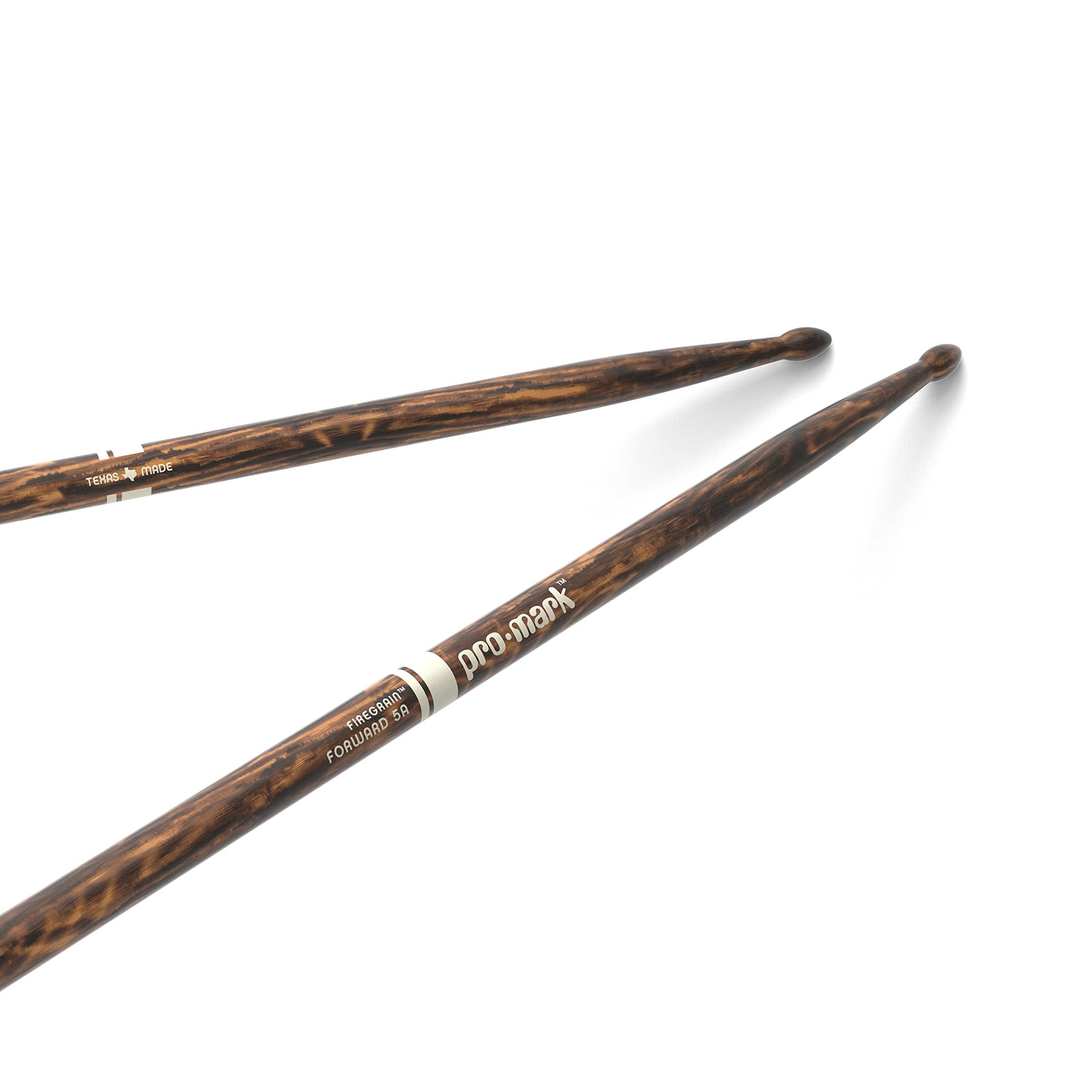ProMark Classic FireGrain Drumsticks, TX5AW-FG, 5A, Oval Wood Tip, 1 Pair | ProM