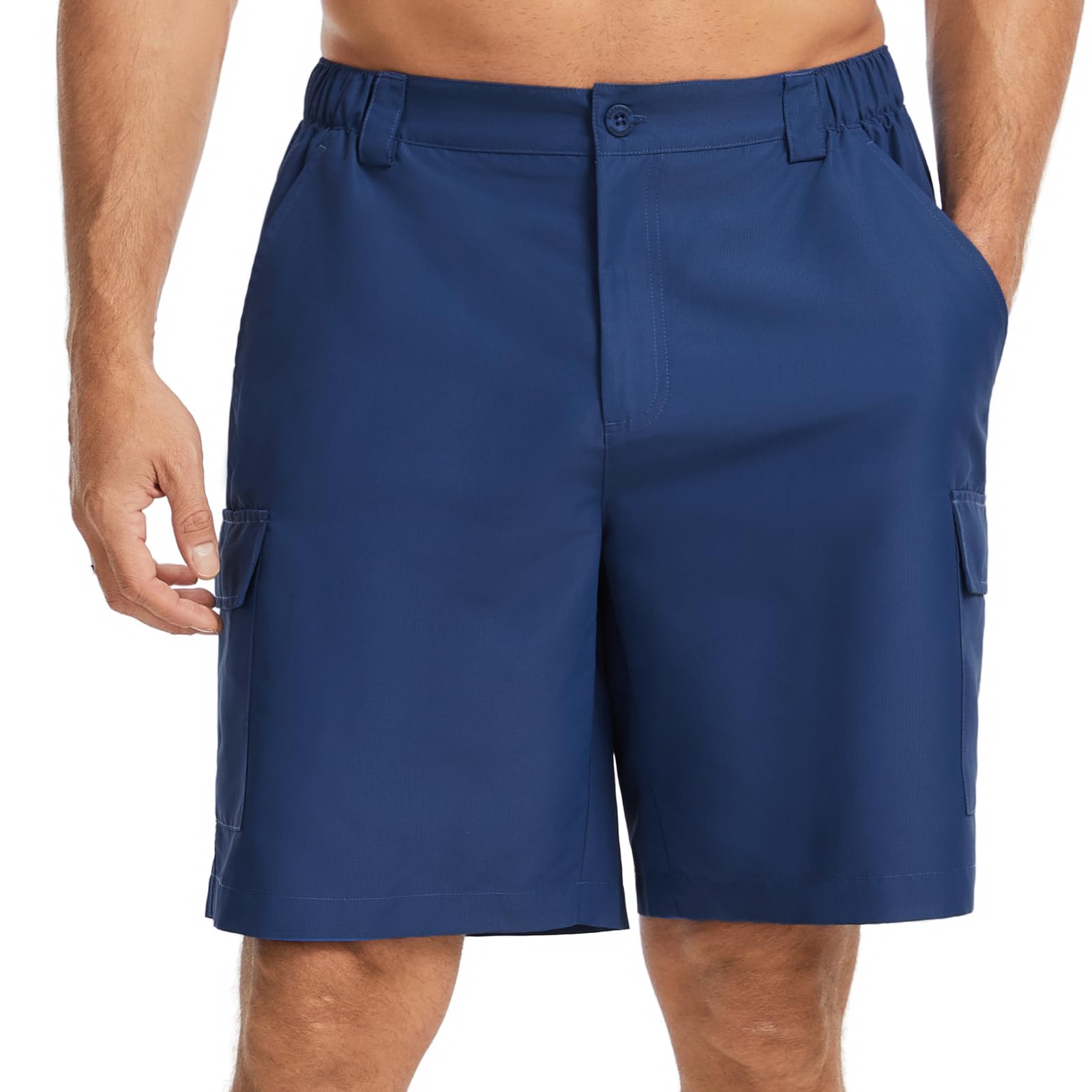 Bassdash FP11M – Short cargo de randonnée pour homme à séchage rapide, UPF 50+, 