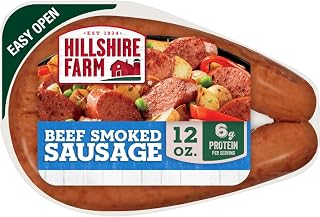 Hillshire Farm - Sausage Beef Smoked Sausage Rope, 12 Ounce | Fully cooked; ready in minutes; great for grilling & cookouts