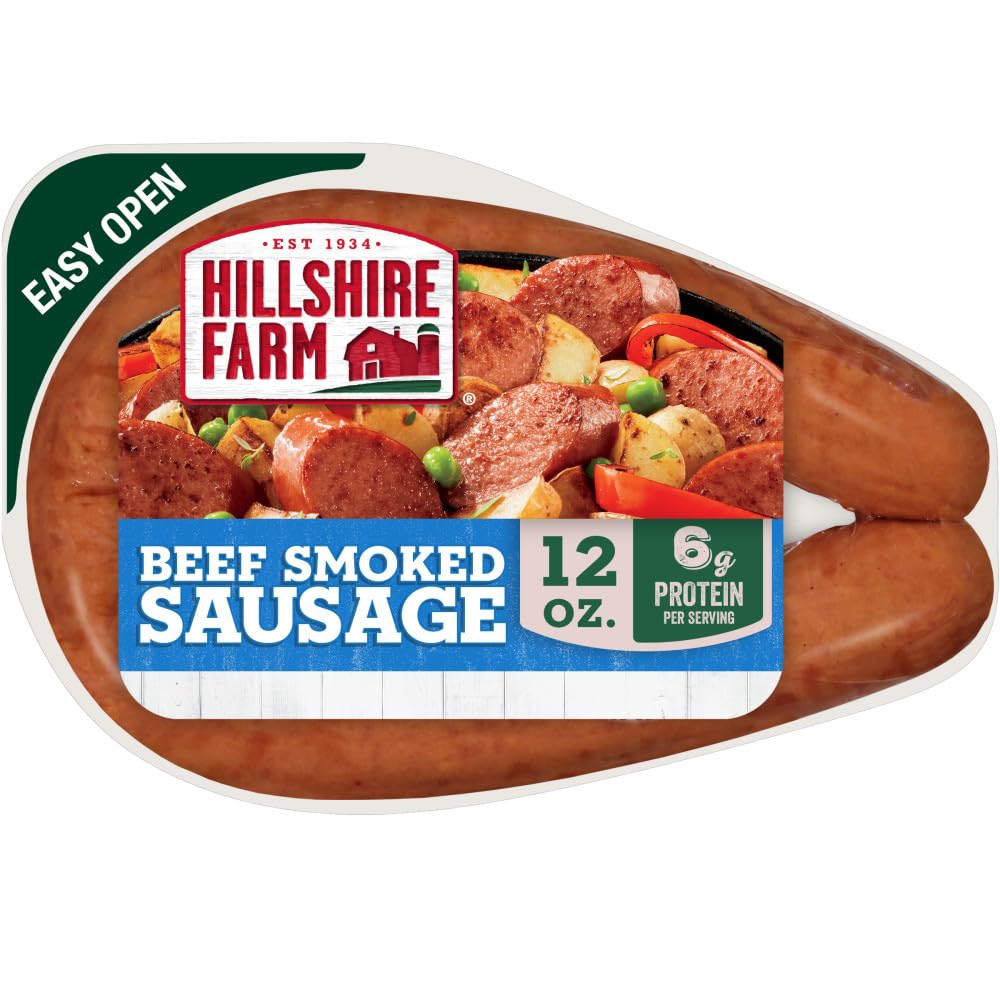 Hillshire Farm - Sausage Beef Smoked Sausage Rope, 12 Ounce | Fully cooked; read