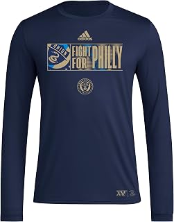 Adidas New England Revolution MLS Long Sleeve T-Shirt Pre-Match Men's Long-Sleeved T-Shirt