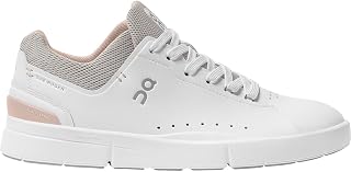 On Women's The Roger Advantage Sneakers, White/Rose, 9.5 Medium US